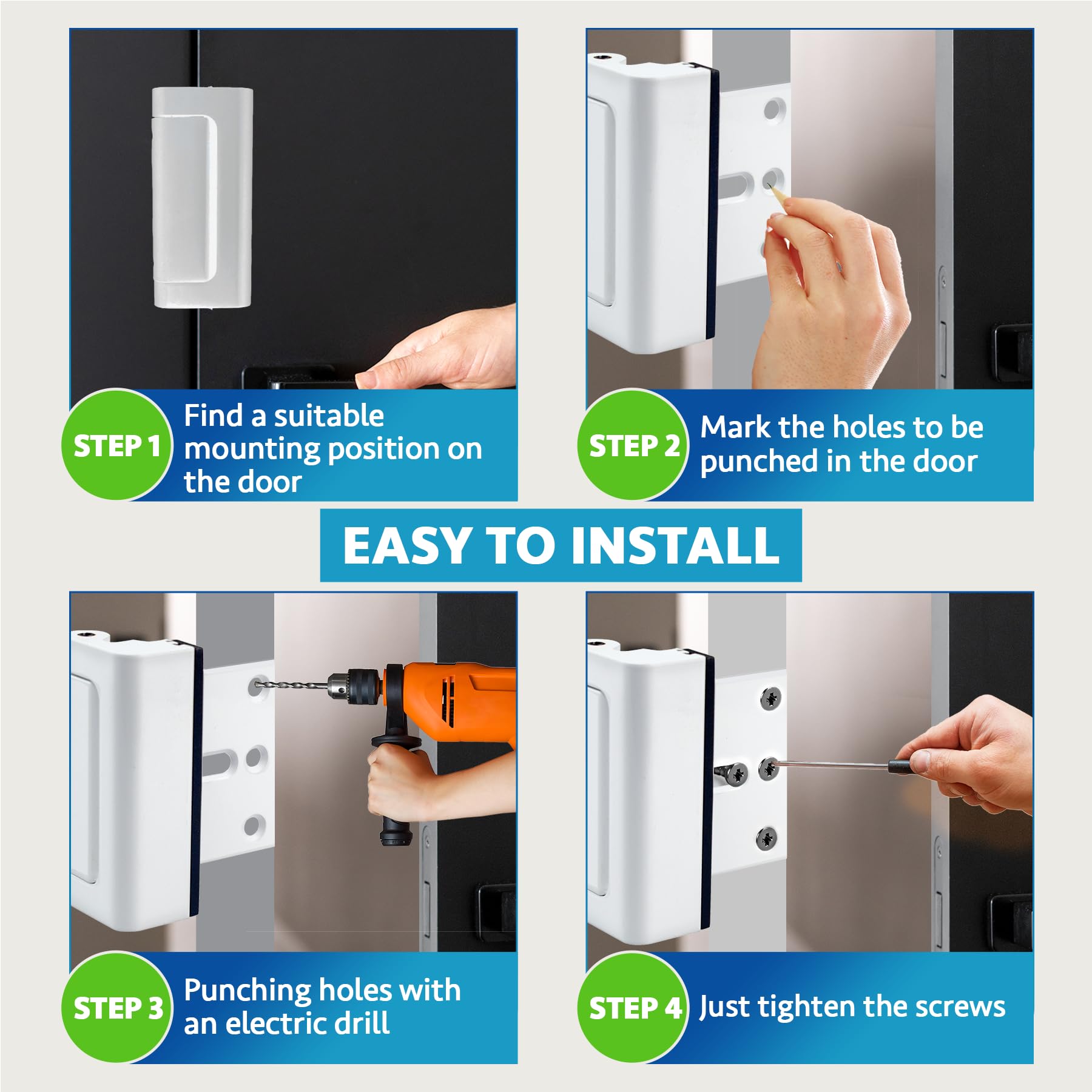 Dwell+Good 3-inch screws included for secure frame attachment