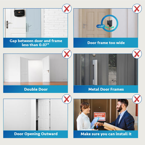 Dwell+Good 800 lb strength latch enhances entry door protection.