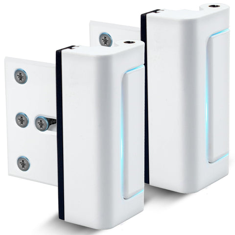 Dwell+Good 2-pack door locks installed on a front door for enhanced security