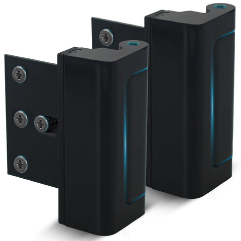 Dwell+Good door locks 2-pack on a front door with a sturdy aluminum latch.