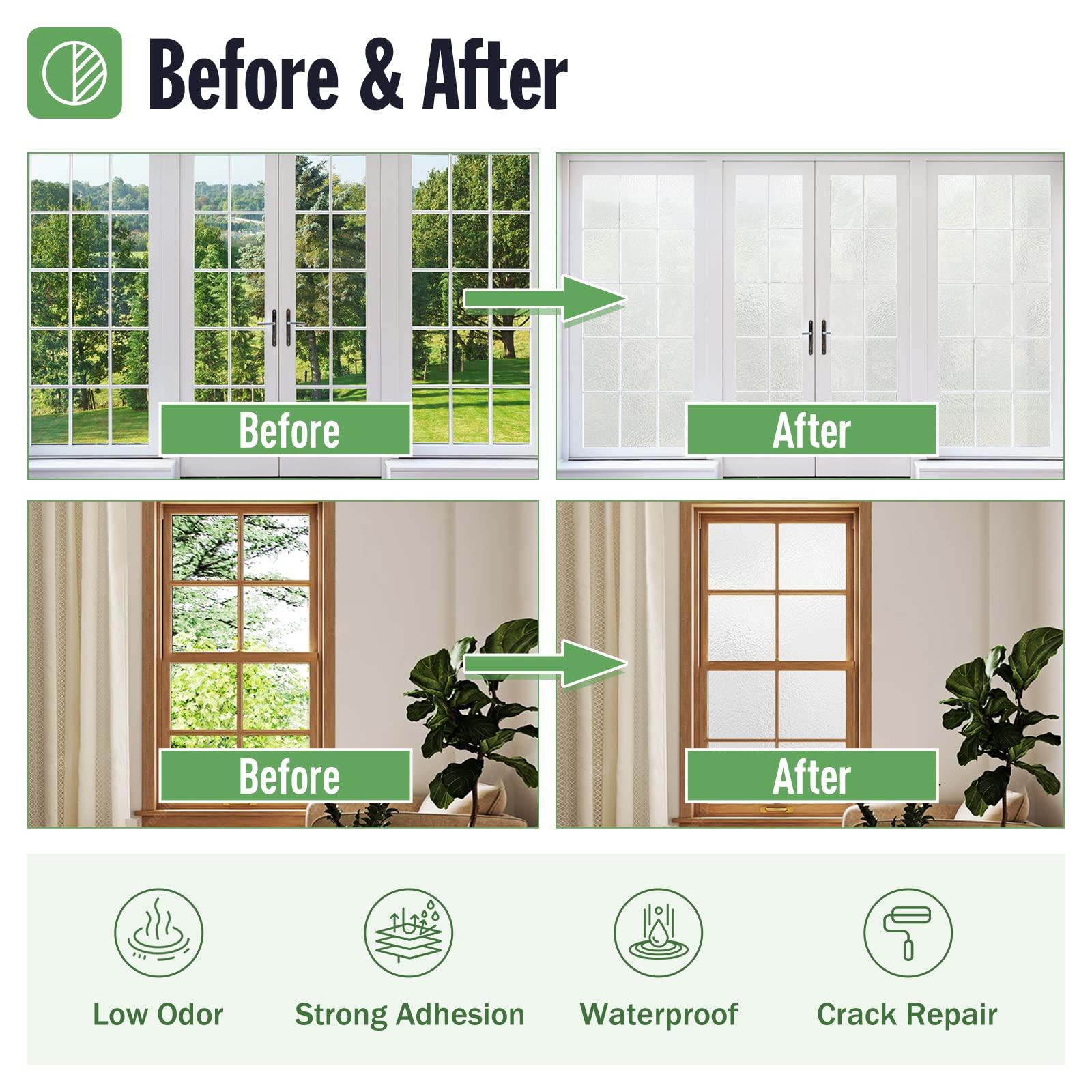 DWIL Frosted Glass Paint application tools ready for precise, even coats