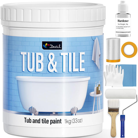 DWIL bottle pour enables smooth, even coats for tub and tile refinishing