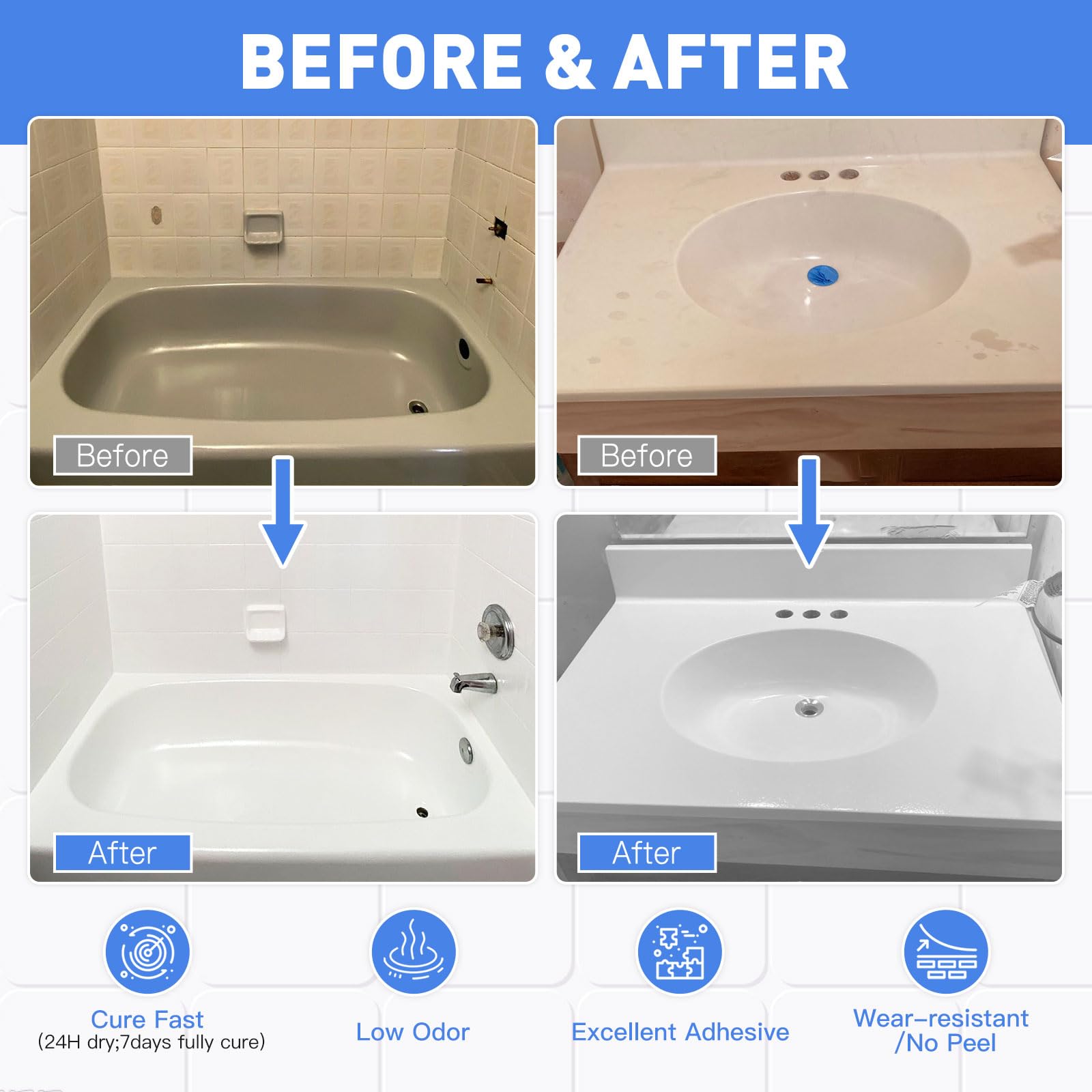 DWIL refinishing kit tools included for DIY ease.