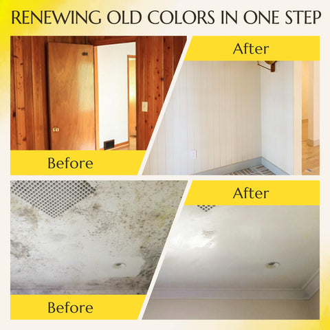 Finished DWIL white paint on wall resisting peeling after curing