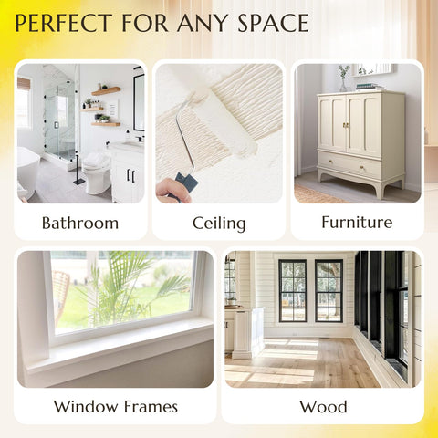 DWIL white paint coats wooden surfaces for a refreshed look