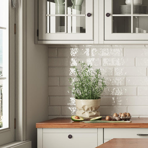 Oil-rubbed bronze finish resists corrosion in humid rooms like kitchens