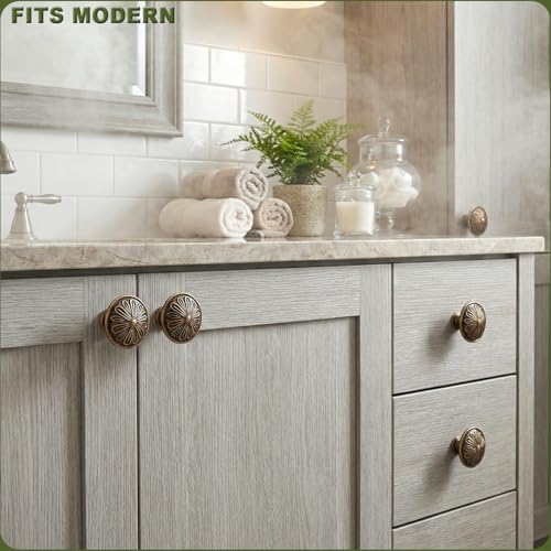DWYL & LWYD solid zinc alloy brass knob with detailed surface