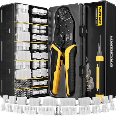 DXCRIMP mini-fit jr kit pliers for precise, secure crimps in tight spaces.