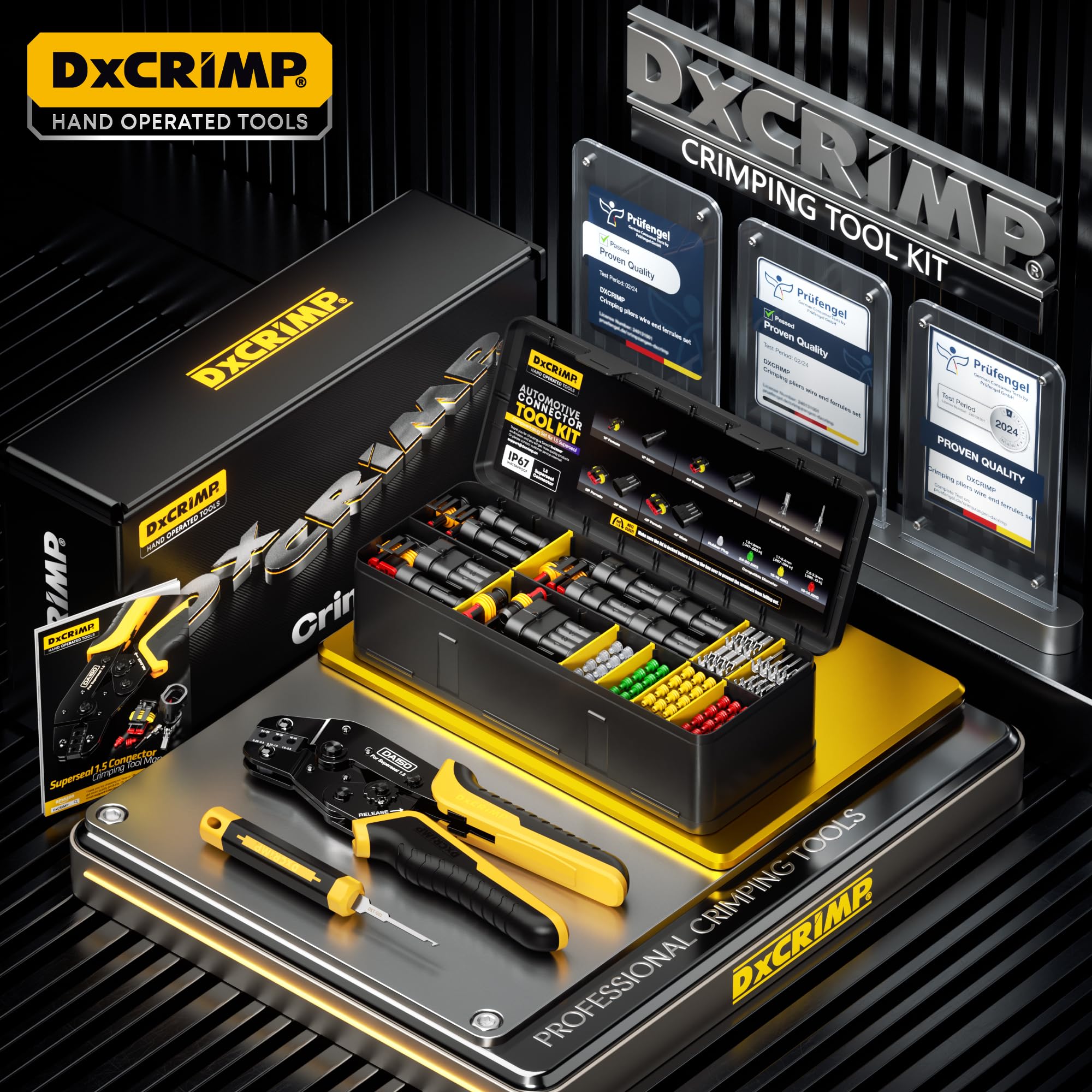 DXCRIMP two-in-one extractor tools for quick terminal removal