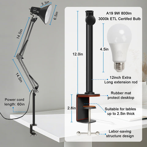 DXOVEEN eye-care LED bulb provides soft, glare-free light for reading sessions.