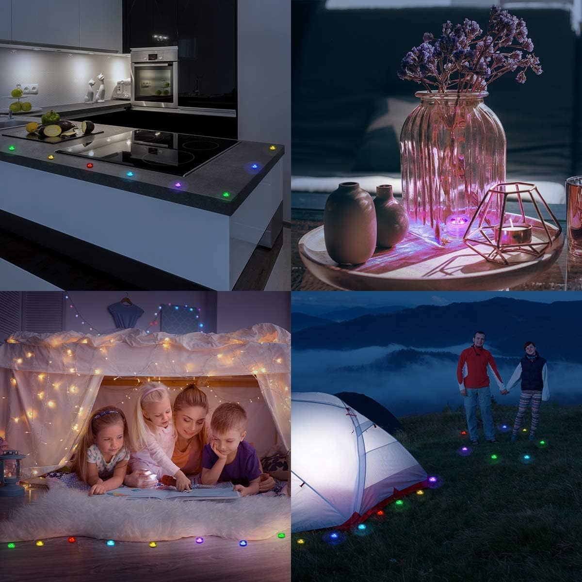 Dyanch underwater lights controlled by remote for pool ambience