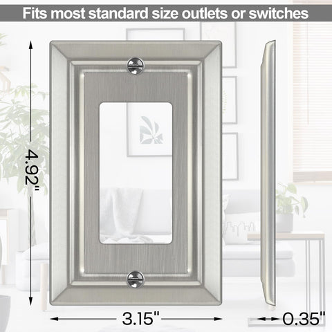 Dyekou decorative wall plate with vintage-inspired finish for living rooms and offices