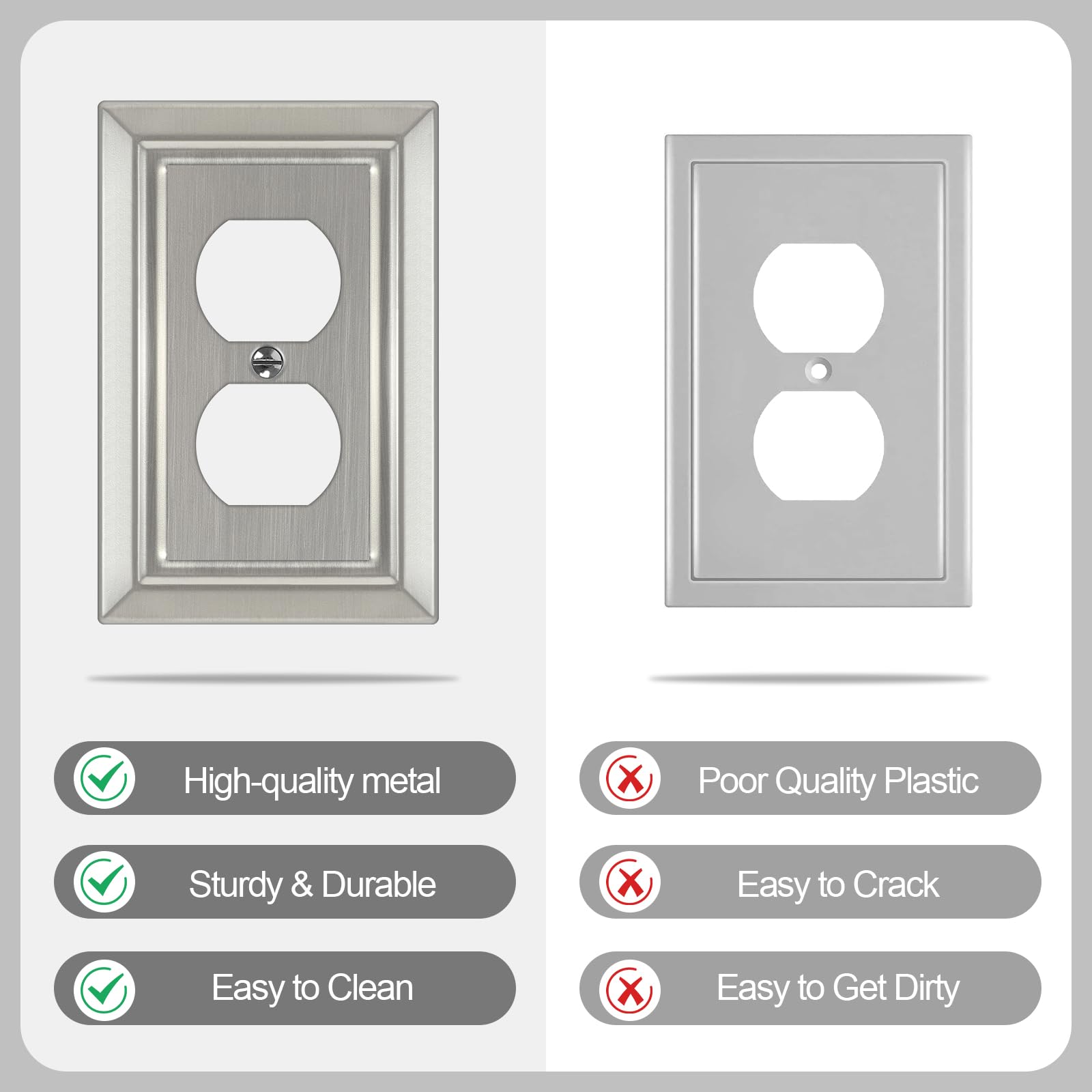 Dyekou 6-pack is ideal for coordinating outlets in kitchens or offices