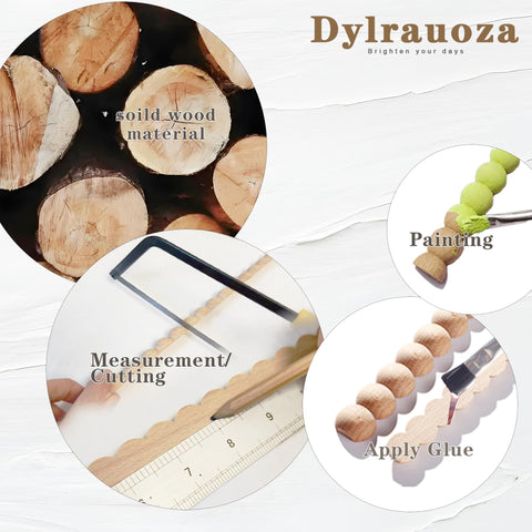 Dylrauoza DIY-friendly wood trim kit for easy furniture and framing accents