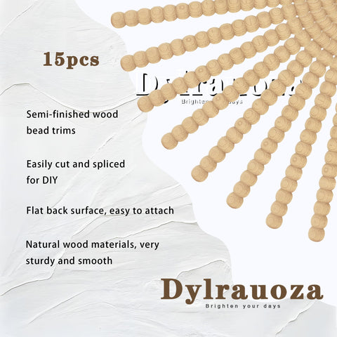 Dylrauoza unfinished beech wood trim surface ready for paint or stain