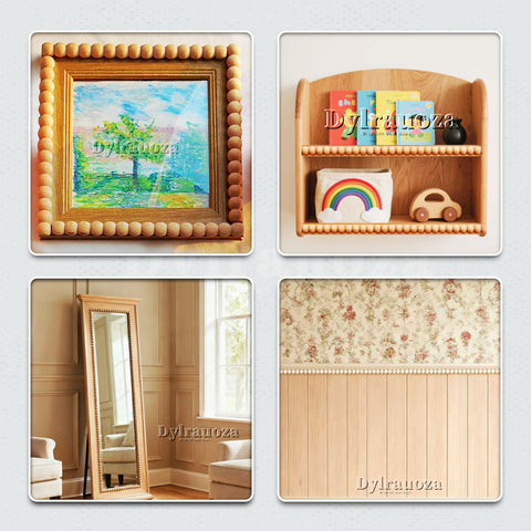 Dylrauoza versatile wood trim for walls, cabinets, and furniture edges