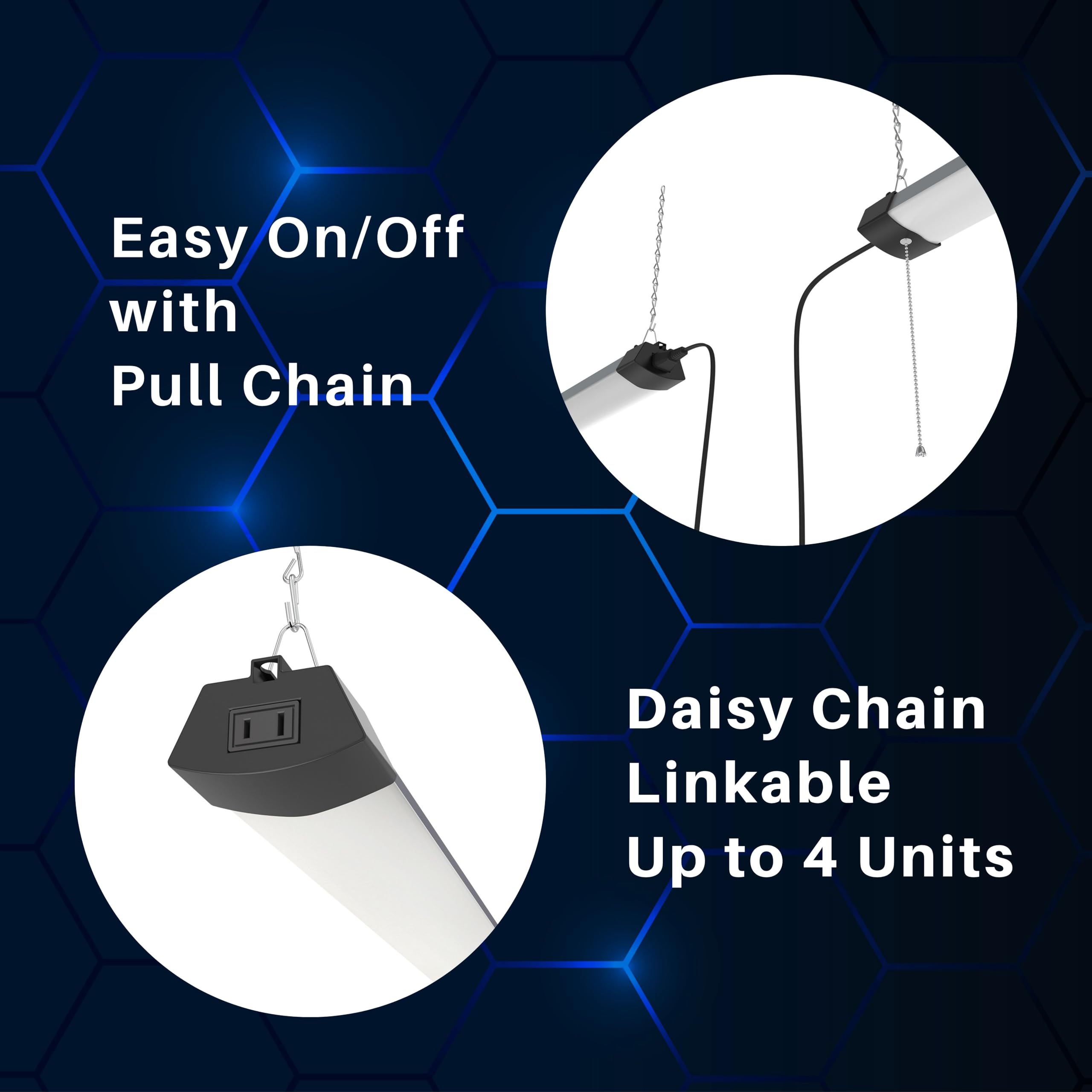 DYMOND energy efficient 40W fixture reduces power use in garages and basements