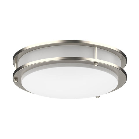 DYMOND LED ceiling light fixture in brushed nickel for bright, energy-efficient kitchens.