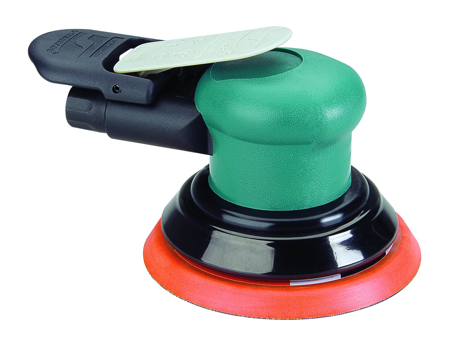 Dynabrade Dynorbital-Spirit Comfort Platform supports the wrist during long sessions.