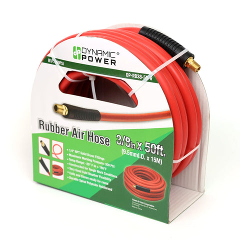 Dynamic Power weather‑resistant rubber hose built for tough environments