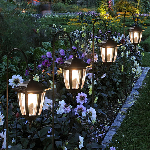 Dynaming deck and porch lanterns create inviting exterior decor.