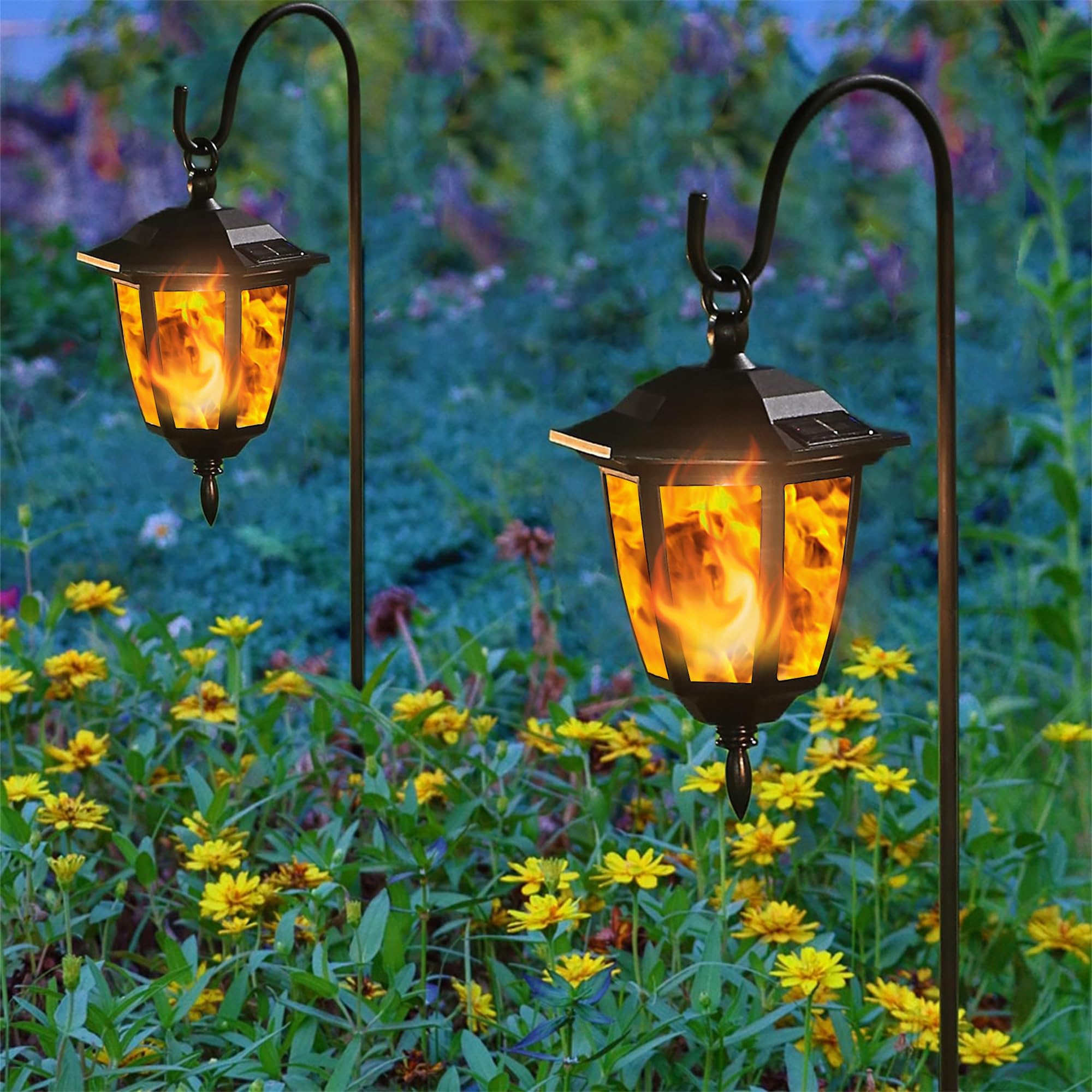 Dynaming easy assemble solar garden lights ready in minutes.