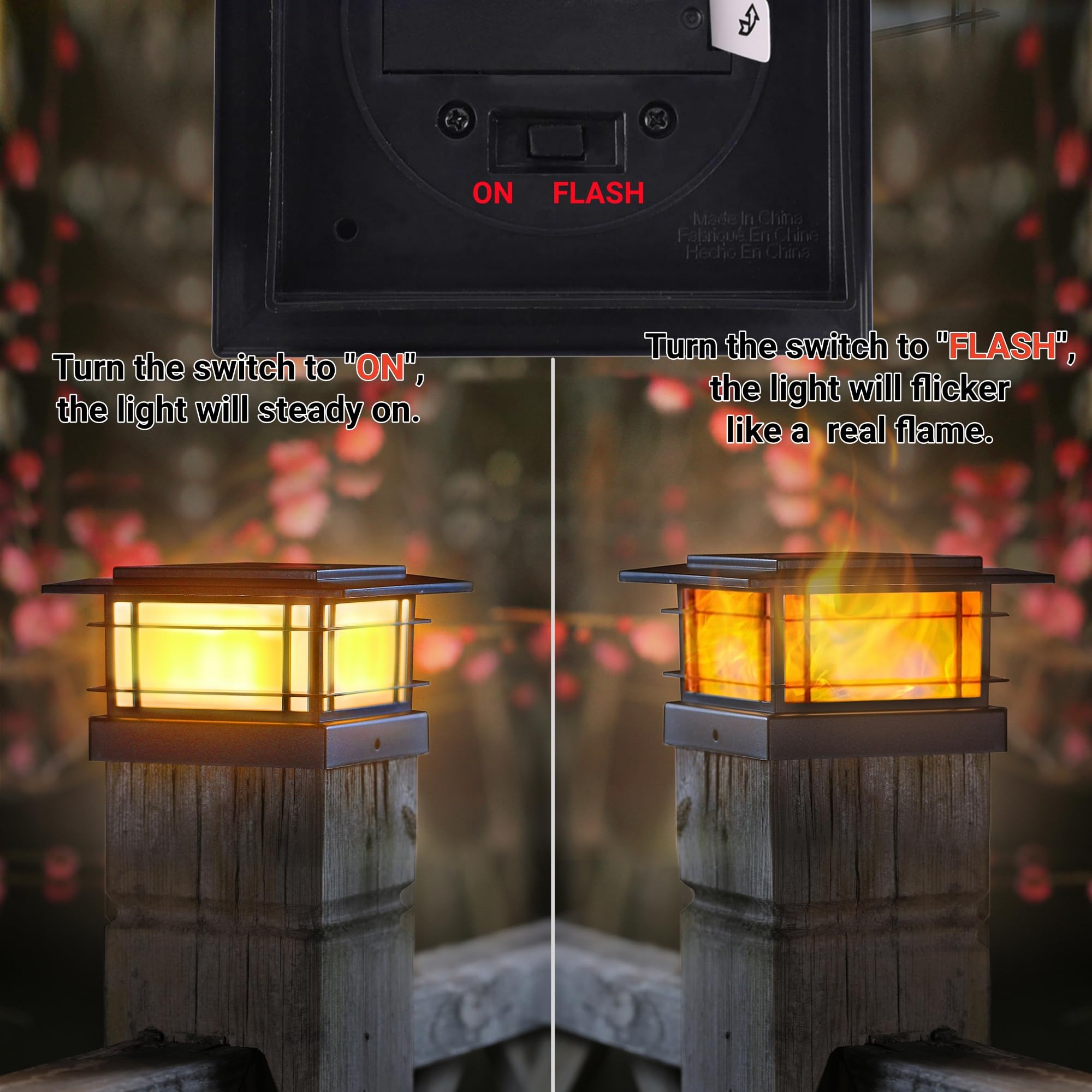 Dynaming IP44 weatherproof design withstands rain and frost.