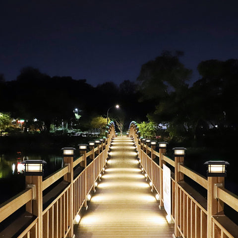 IP44-rated Dynaming lights withstand rain and snow for outdoor use.