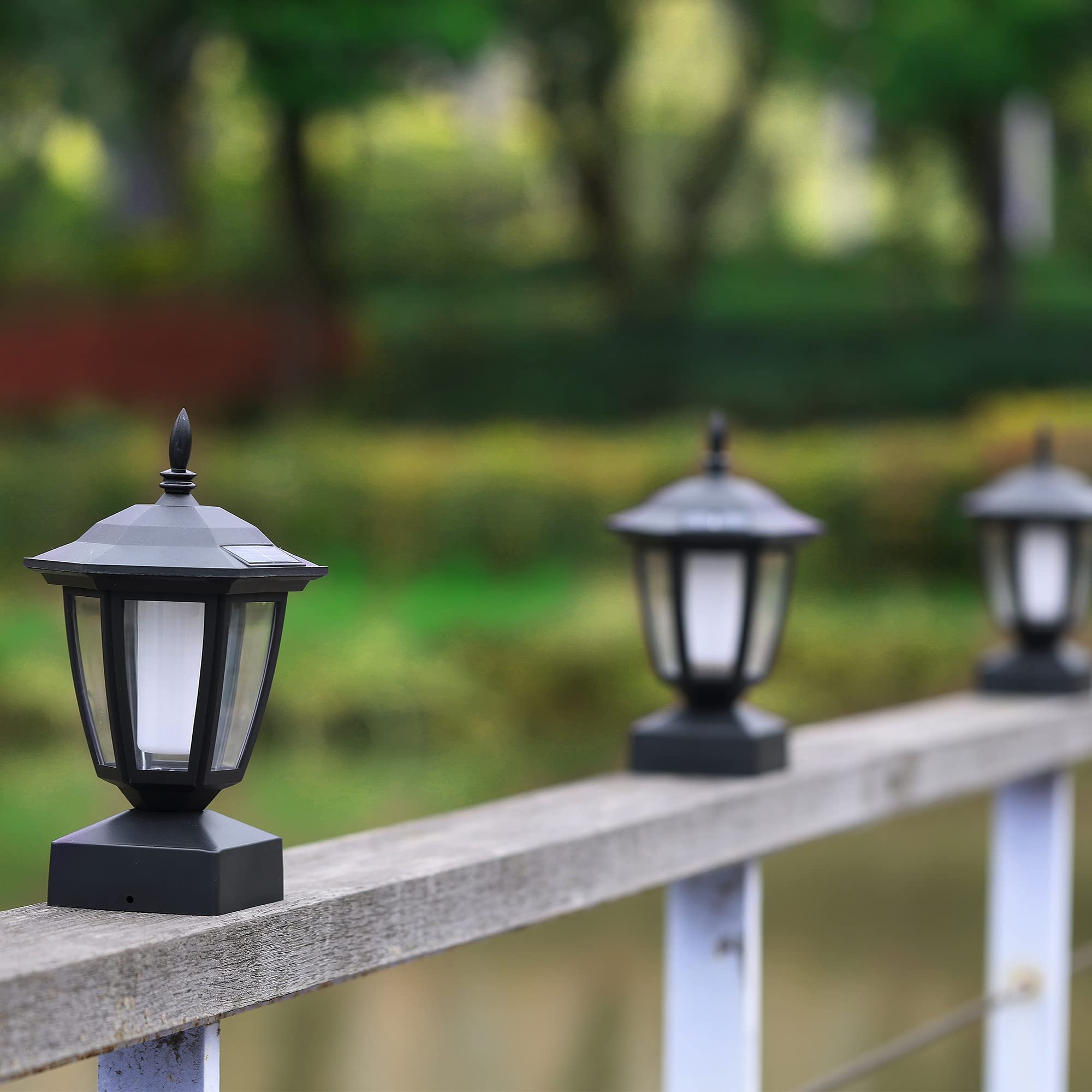 Dynaming 2-pack solar lights illuminate pathways with safe ambient glow
