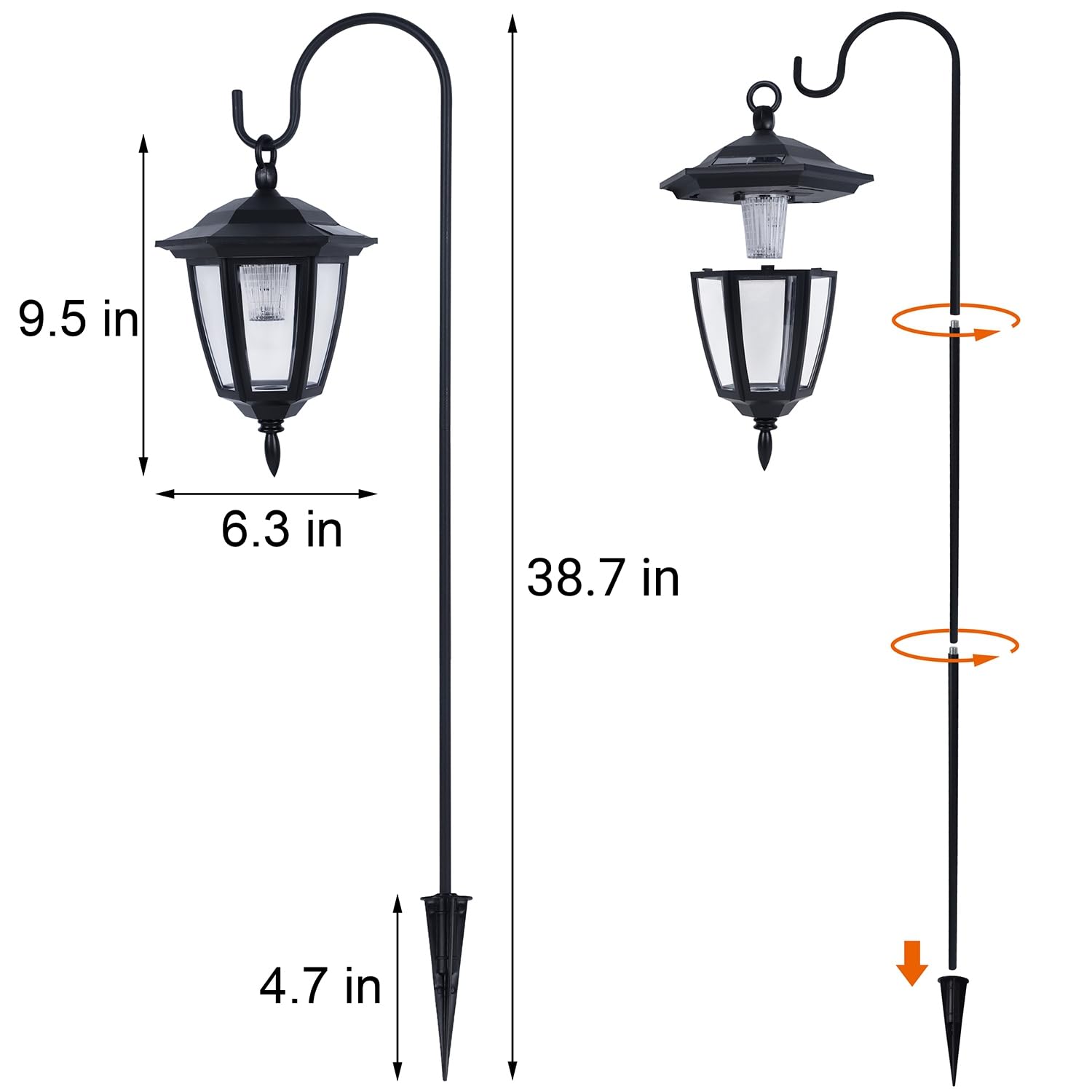Dynaming warm white LED light for cozy evening ambiance.