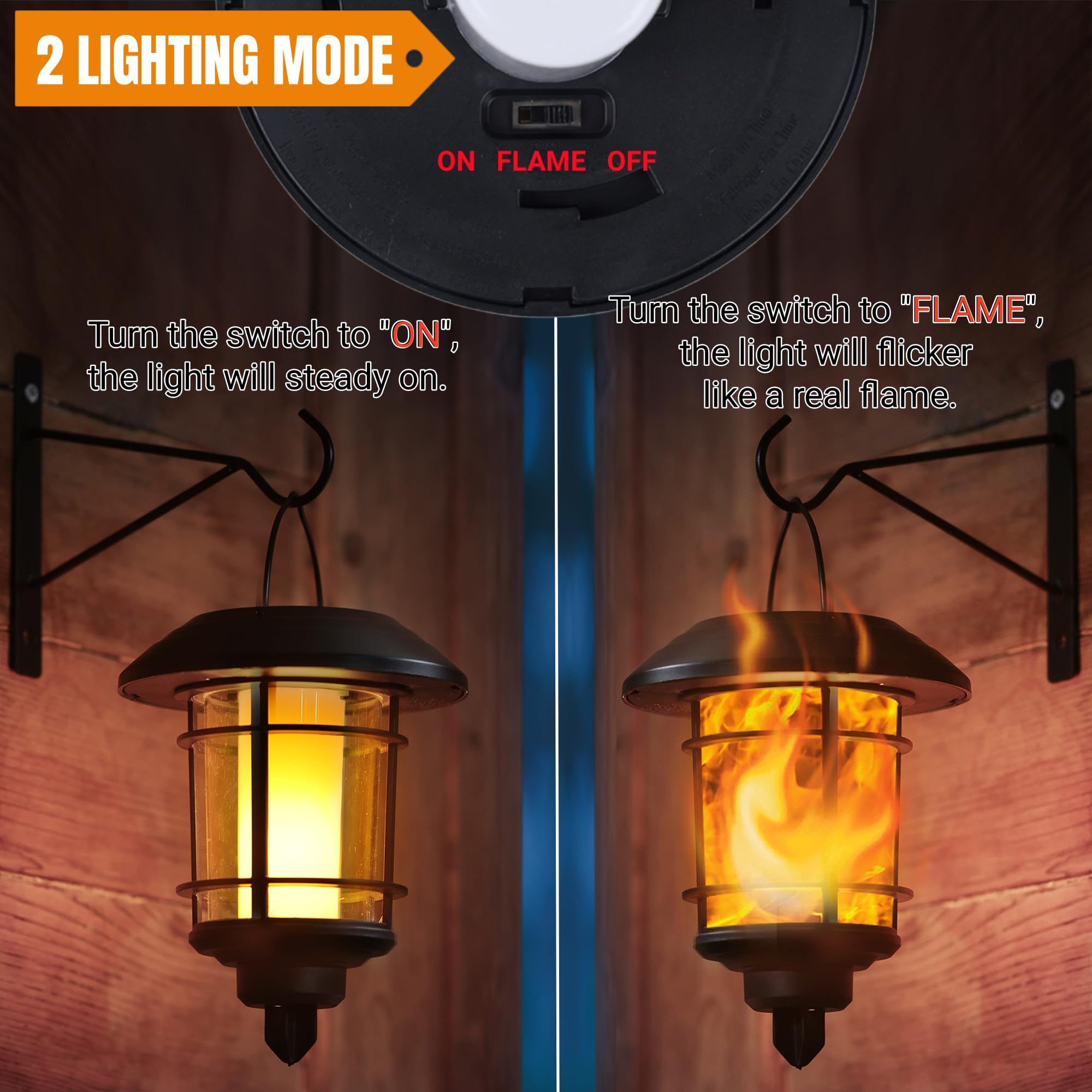 Dynaming lanterns are weatherproof against rain and frost for outdoor use.