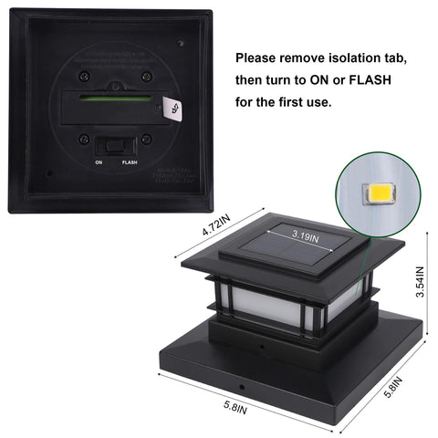 Dynaming post cap lights fit 4x4 to 6x6 posts compatibility