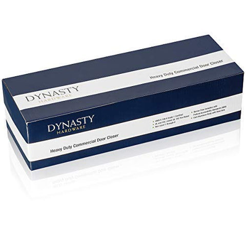 Dynasty Hardware 8500 series closer installed on a busy doorway demonstrates ADA-friendly operation