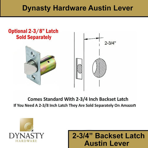 Dynasty Hardware AUS-30-26D door lever in use for high-traffic areas.