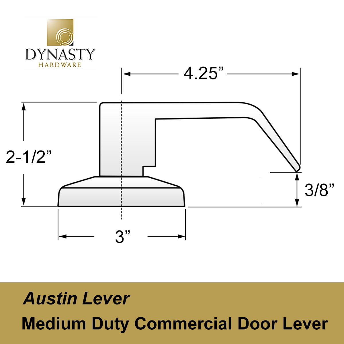 Dynasty Hardware AUS-30-26D installation kit for quick setup.