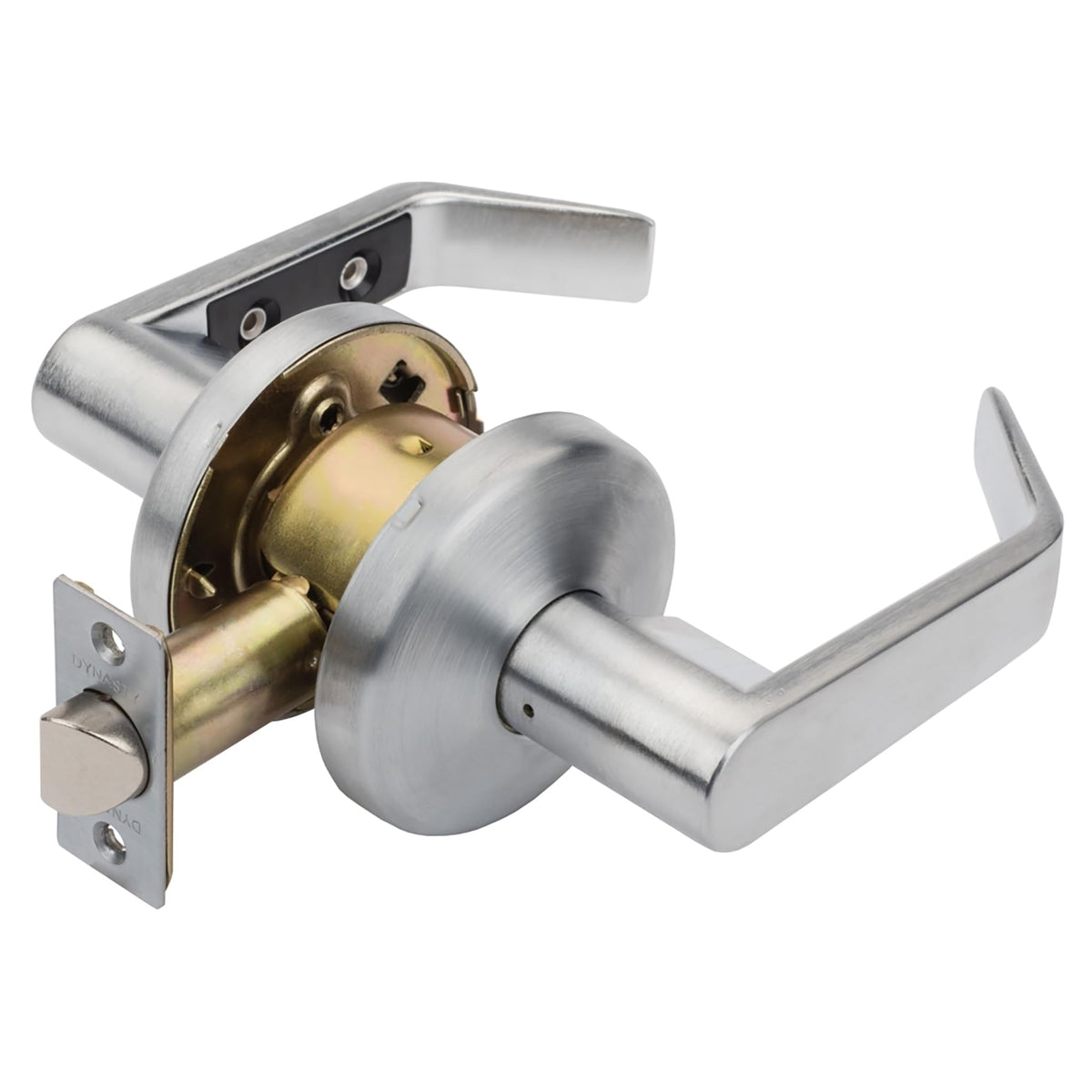 Dynasty Hardware AUS-30-26D satin chrome lever for durable hallway use.