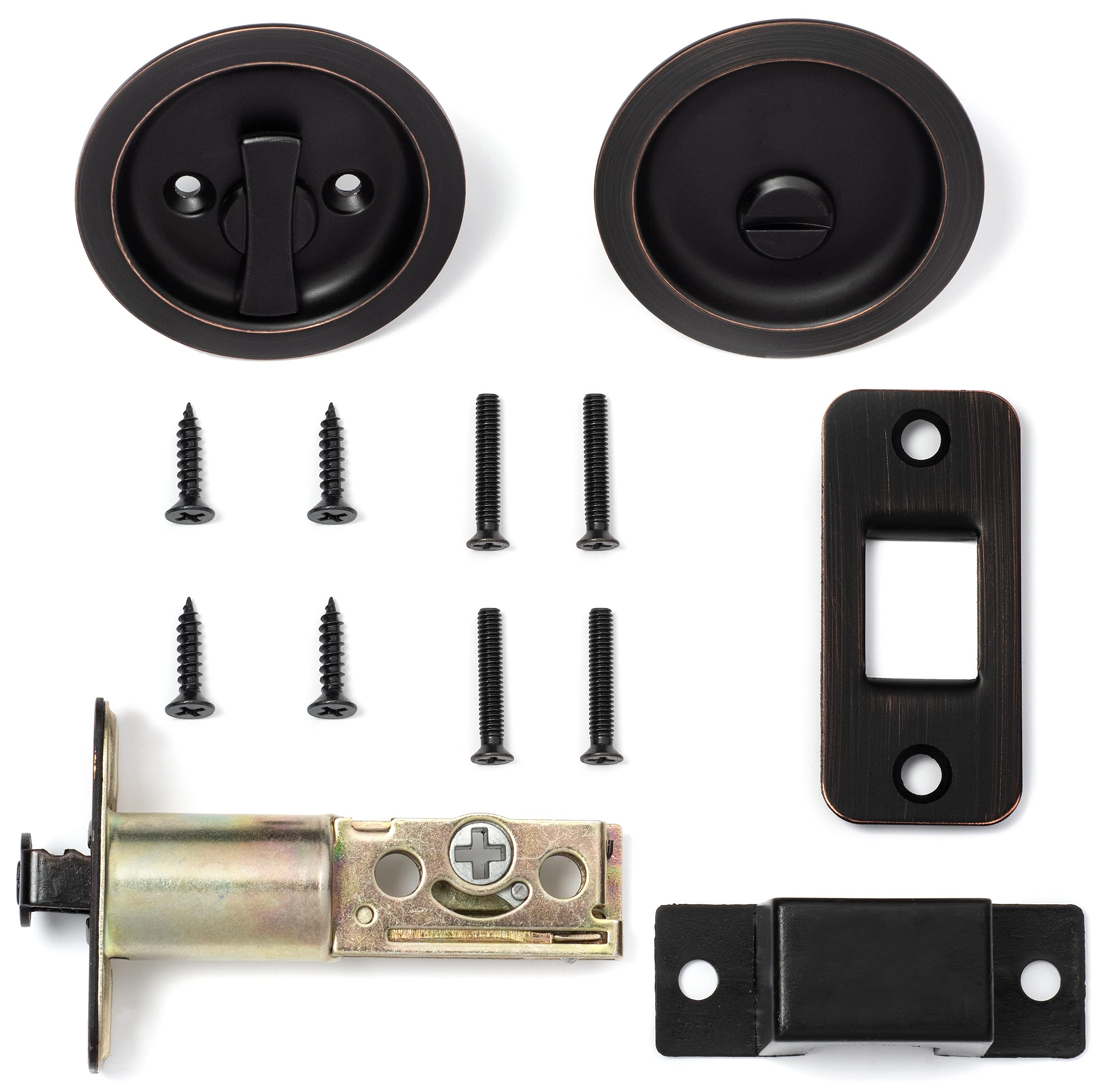 Privacy function latch suited for bedroom or bathroom doors