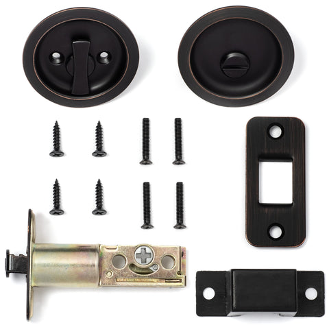 Privacy function latch suited for bedroom or bathroom doors