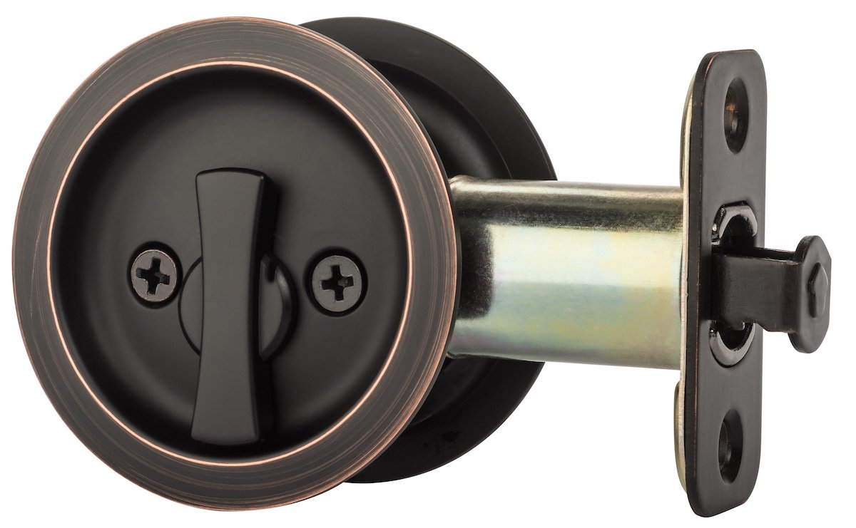 Dynasty Hardware round privacy pocket door latch for interior doors