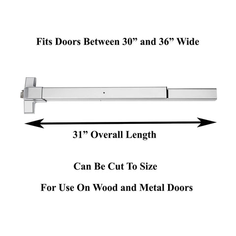 Wood or metal door compatibility with easy installation by Dynasty Hardware.