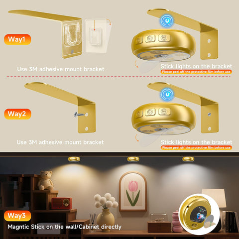 Dysh.Tech gold wall decor light adding elegant accent