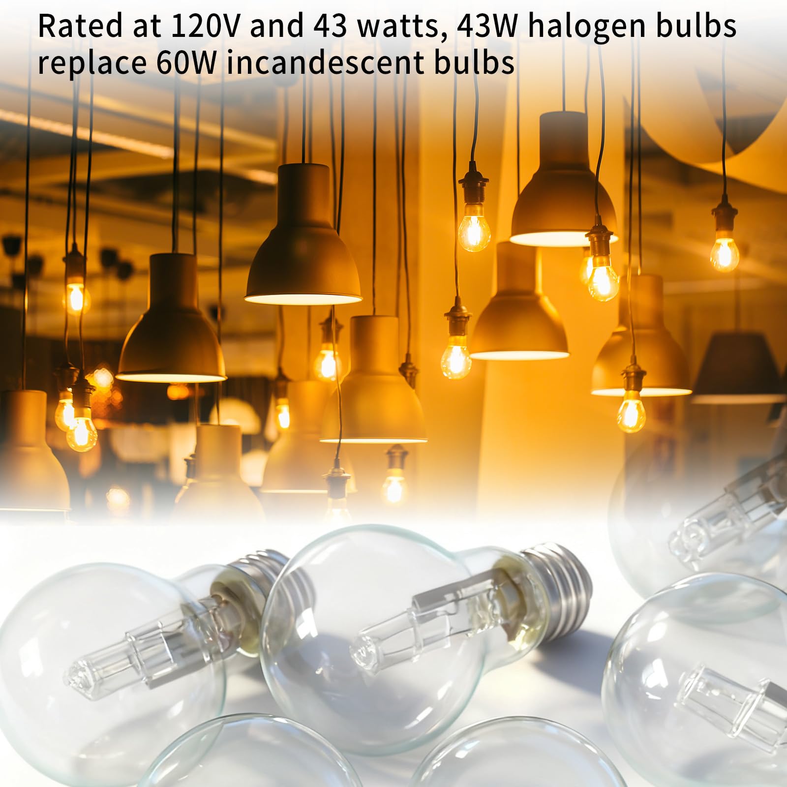 DZQPPC 6-pack lamp bulbs for enclosed fixtures and safe replacement