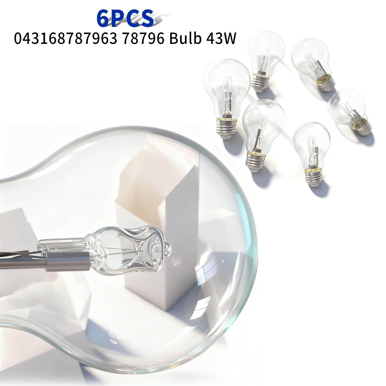 DZQPPC clear glass A19 bulb suitable for table lamps