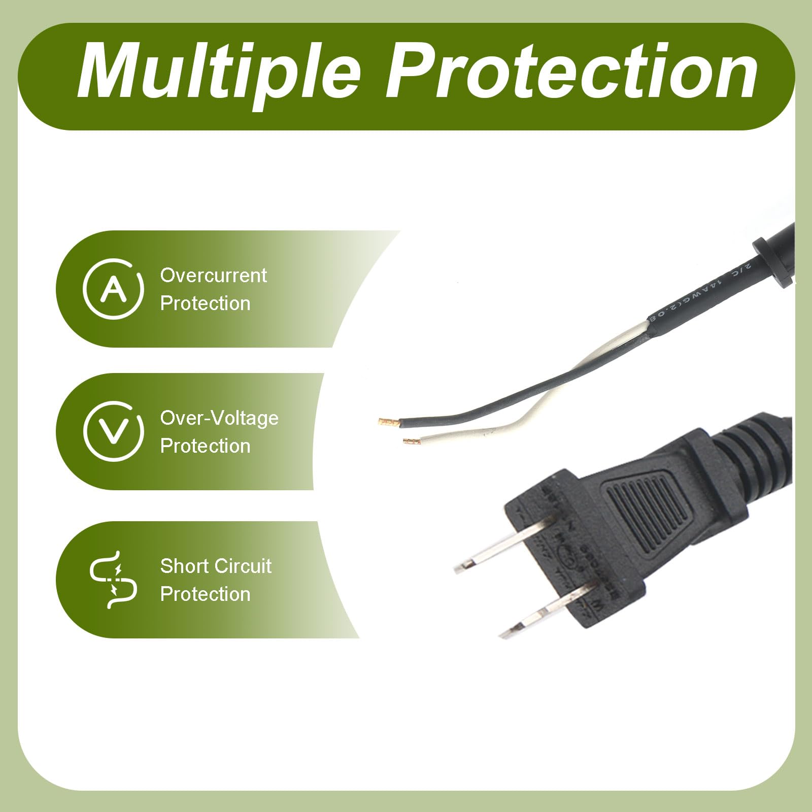 DZQPPC 2x14x8 SJ heavy-duty cord for reliable tool performance.