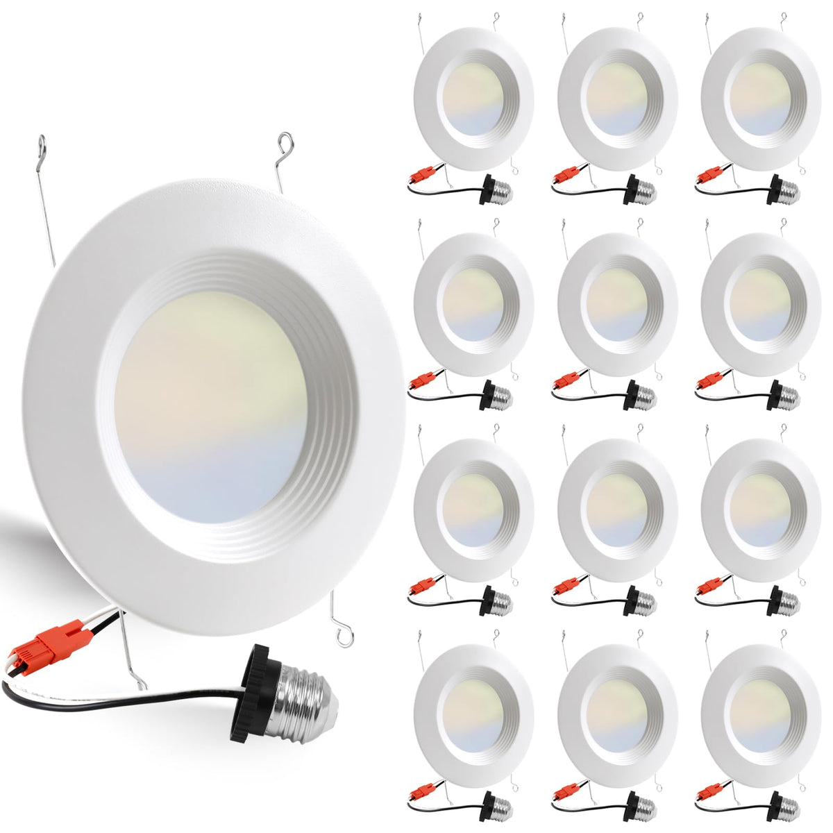 E Energetic Lighting 12-pack can light with 5CCT for flexible mood lighting