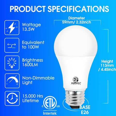 E Energetic Lighting 6-pack display for easy room-wide replacement