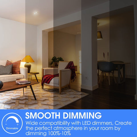 Cool white 4000K LED bulb for crisp daylight-like ambiance