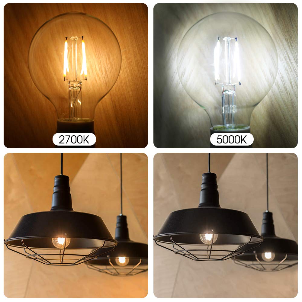 E Energetic Lighting dimmable bulb compatible with most dimmers for versatile lighting.