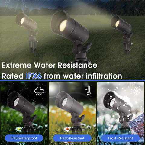 E Energetic Lighting 4W LED at 3000K for warm pathway glow.