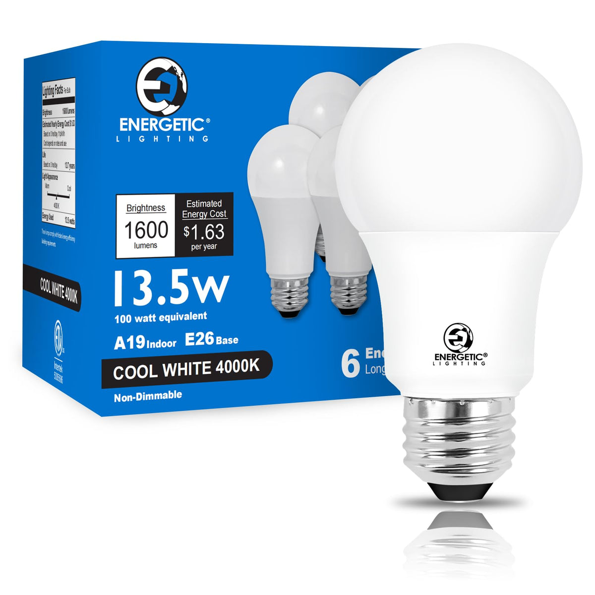 E Energetic Lighting LED bulb 1600lm for bright, energy-efficient lighting